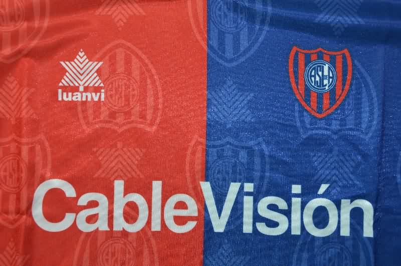 Thailand Quality(AAA) 1999/00 San Lorenzo Home Retro Soccer Jersey