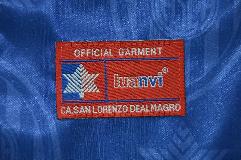 Thailand Quality(AAA) 1999/00 San Lorenzo Home Retro Soccer Jersey