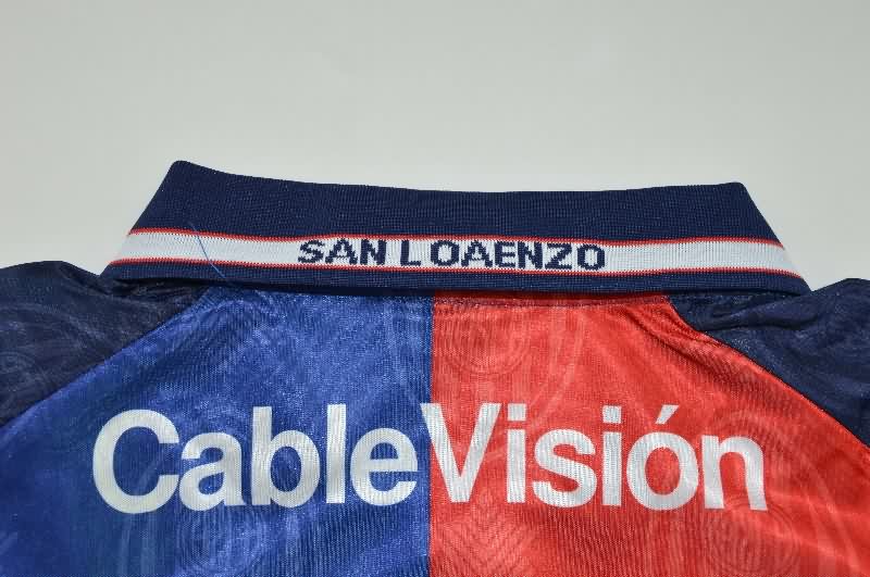 Thailand Quality(AAA) 1999/00 San Lorenzo Home Retro Soccer Jersey