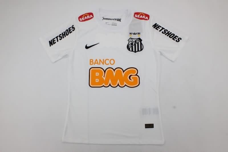 Thailand Quality(AAA) 2011/12 Santos Home Retro Soccer Jersey (Player)