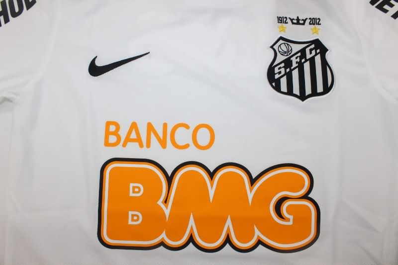 Thailand Quality(AAA) 2011/12 Santos Home Retro Soccer Jersey (Player)