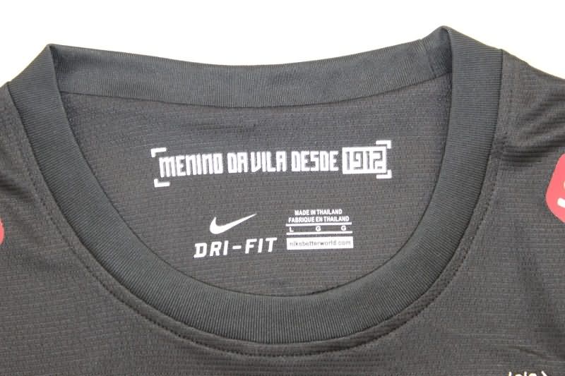 Thailand Quality(AAA) 2012/13 Santos Black Retro Soccer Jersey