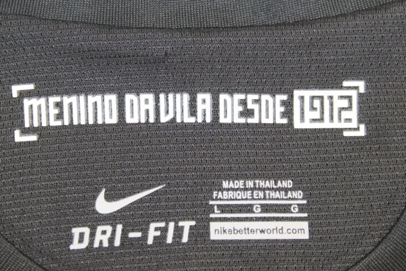 Thailand Quality(AAA) 2012/13 Santos Black Retro Soccer Jersey