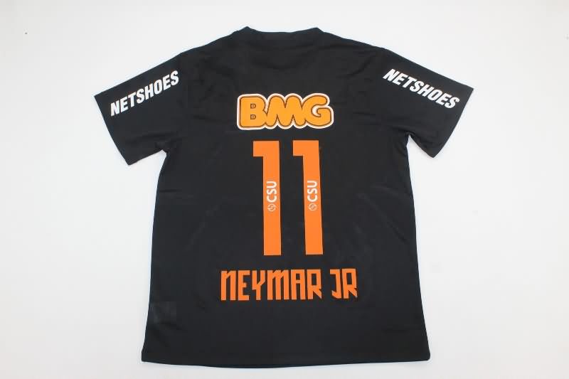 Thailand Quality(AAA) 2012/13 Santos Black Retro Soccer Jersey