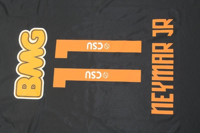 Thailand Quality(AAA) 2012/13 Santos Black Retro Soccer Jersey