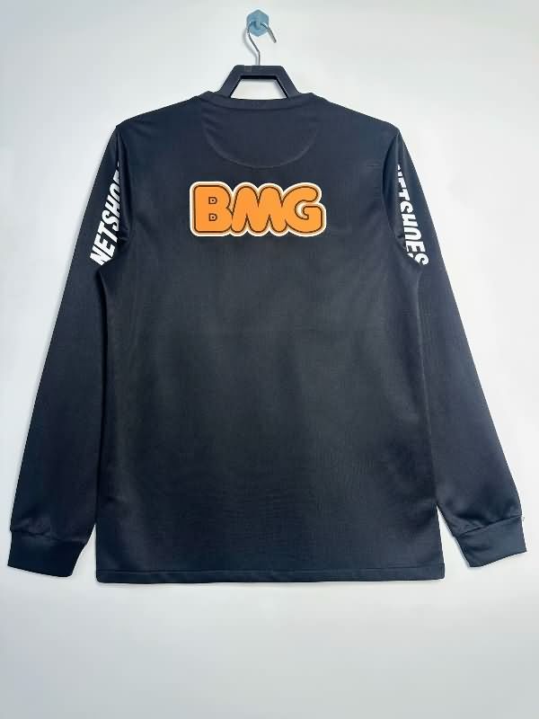 Thailand Quality(AAA) 2012/13 Santos Black Retro Long Sleeve Soccer Jersey