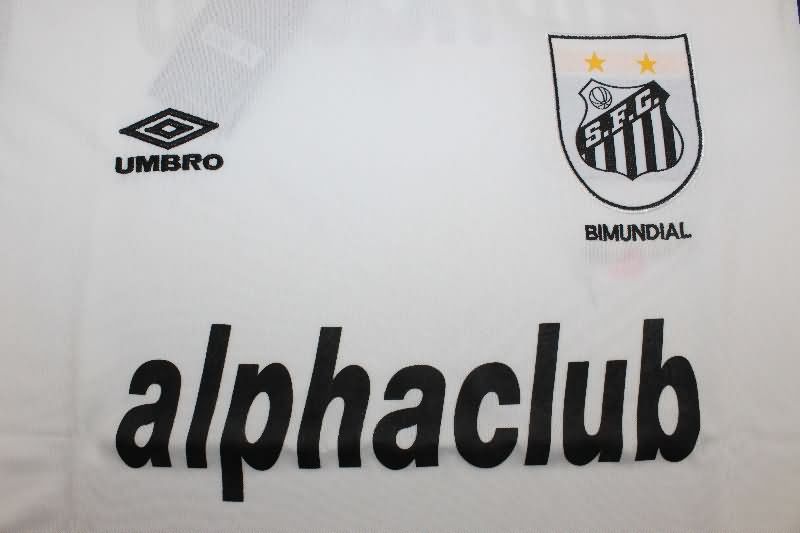 Thailand Quality(AAA) 2000 Santos Home Retro Soccer Jersey