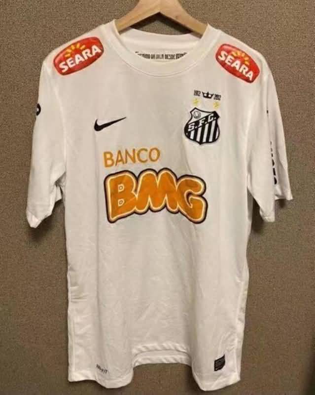 Thailand Quality(AAA) 2011 Santos Retro Home Soccer Jersey