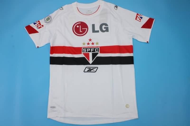 Thailand Quality(AAA) 2007/08 Sao Paulo Retro Home Soccer Jersey