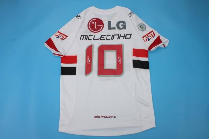 Thailand Quality(AAA) 2007/08 Sao Paulo Retro Home Soccer Jersey