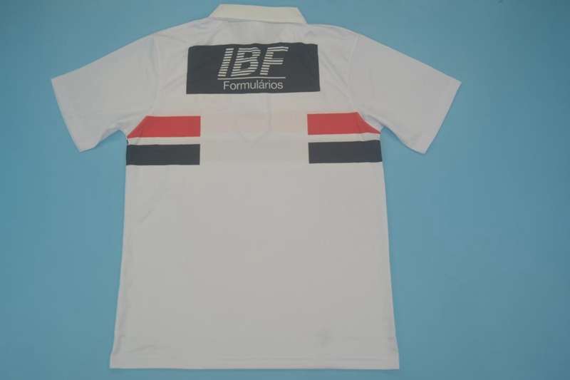 Thailand Quality(AAA) 1991 Sao Paulo Home Retro Soccer Jersey