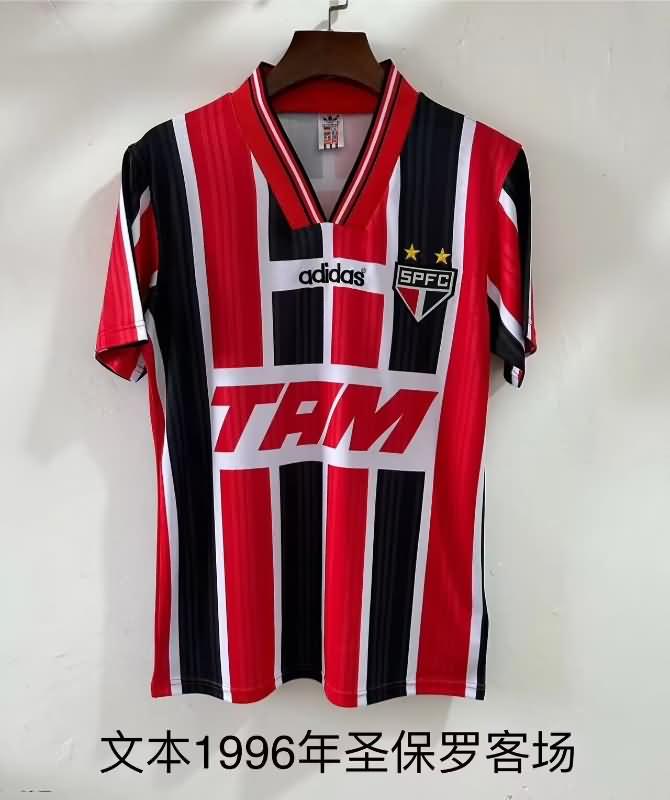 Thailand Quality(AAA) 1996 Sao Paulo Away Retro Soccer Jersey