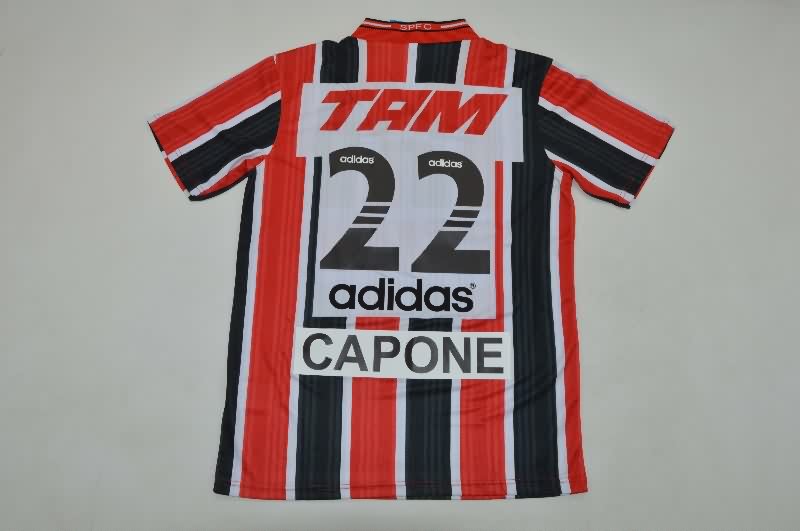 Thailand Quality(AAA) 1996 Sao Paulo Away Retro Soccer Jersey