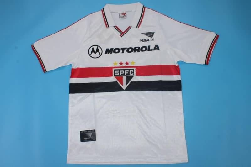 Thailand Quality(AAA) 1999 Sao Paulo Home Retro Soccer Jersey