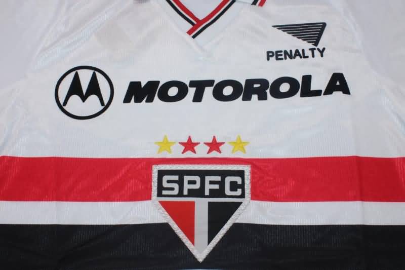 Thailand Quality(AAA) 1999 Sao Paulo Home Retro Soccer Jersey