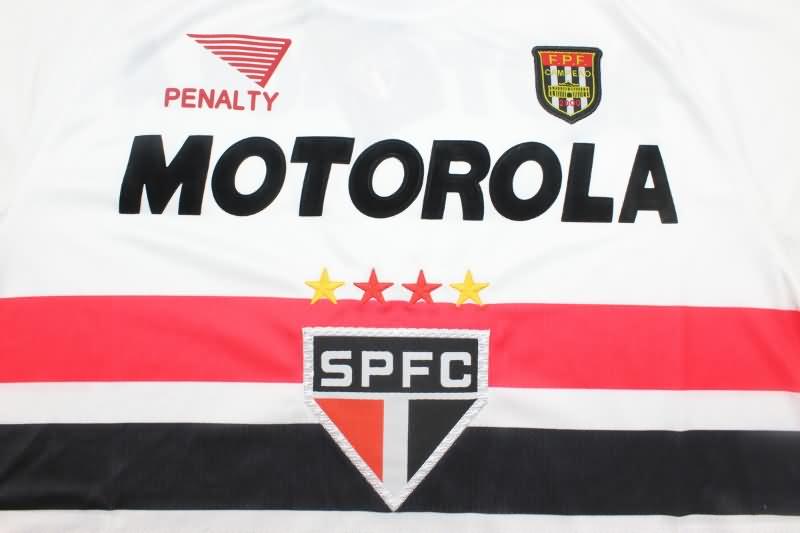 Thailand Quality(AAA) 2000 Sao Paulo Home Retro Soccer Jersey