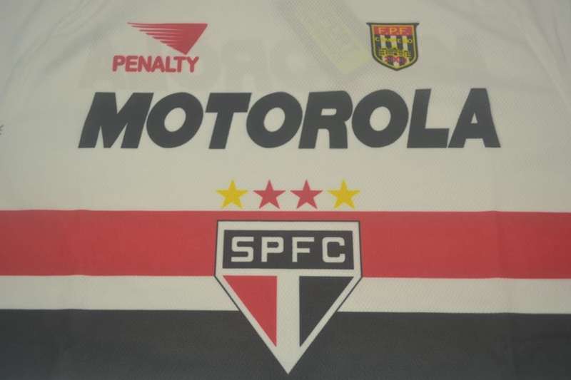 Thailand Quality(AAA) 2000 Sao Paulo Home Retro Soccer Jersey