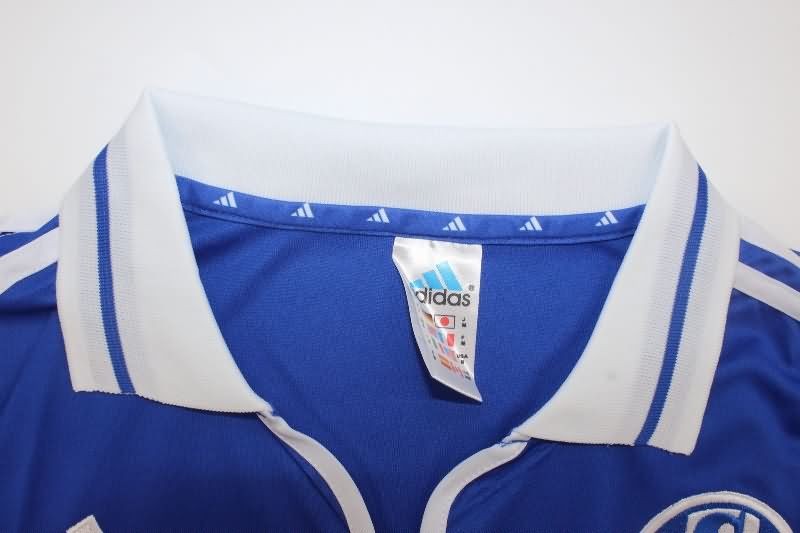 Thailand Quality(AAA) 2000/02 Schalke 04 Home Retro Soccer Jersey