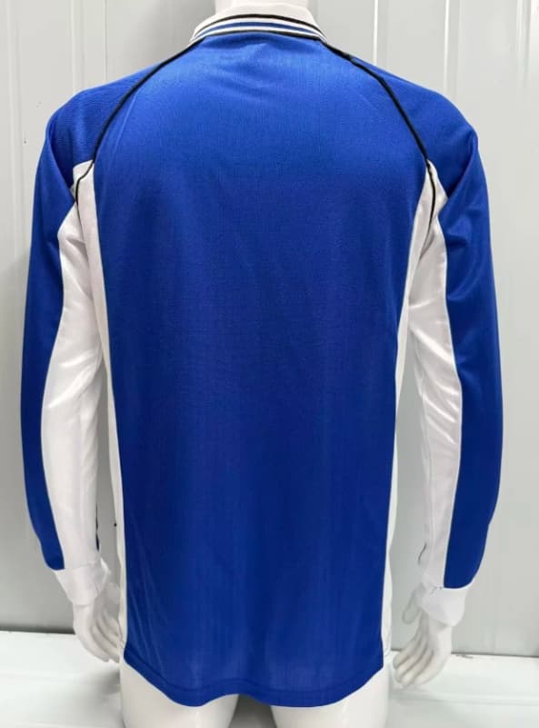 Thailand Quality(AAA) 1998/2000 Schalke 04 Home Retro Long Sleeve Soccer Jersey