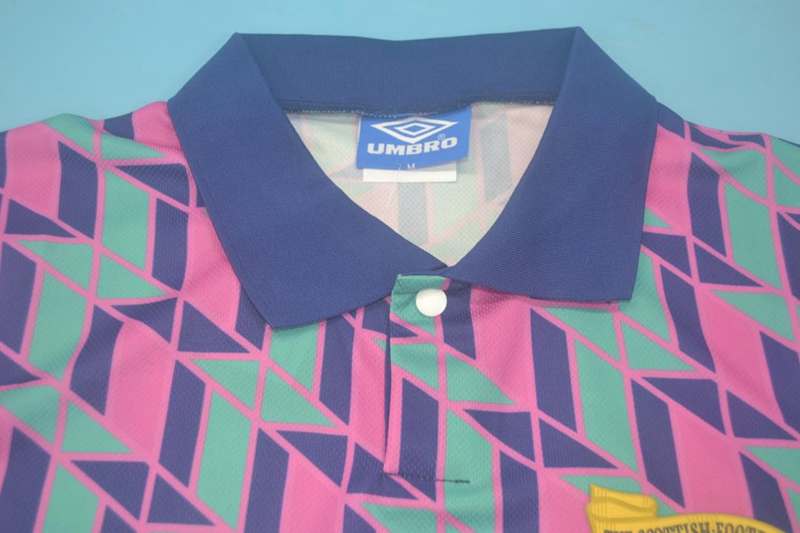 Thailand Quality(AAA) 1990 Scotland Away Retro Soccer Jersey