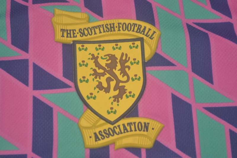 Thailand Quality(AAA) 1990 Scotland Away Retro Soccer Jersey