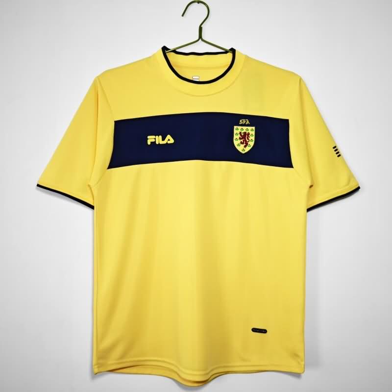 Thailand Quality(AAA) 2002 Scotland Away Retro Soccer Jersey