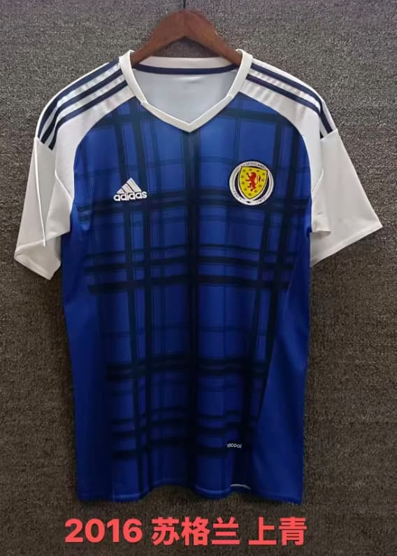 Thailand Quality(AAA) 2016 Scotland Home Retro Soccer Jersey