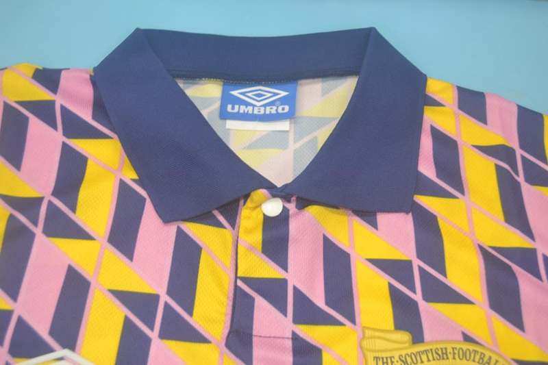 Thailand Quality(AAA) 1988/89 Scotland Third Retro Soccer Jersey