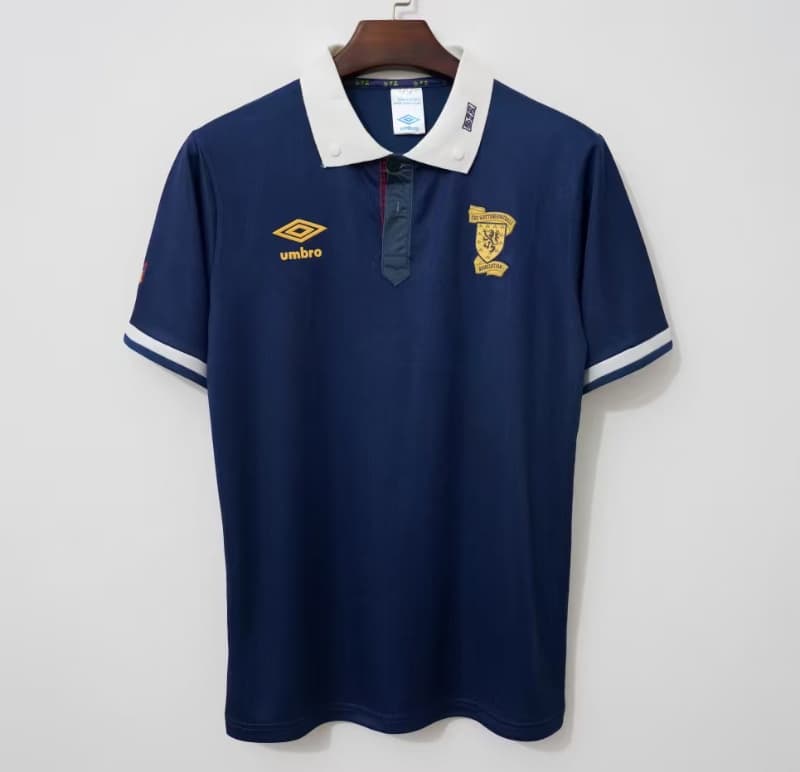 Thailand Quality(AAA) 1988/91 Scotland Home Retro Soccer Jersey