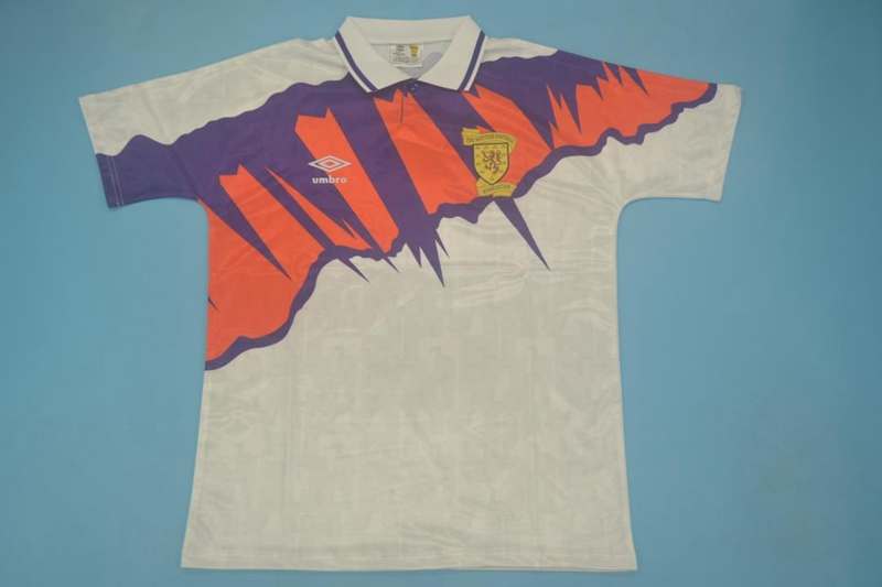 Thailand Quality(AAA) 1991/93 Scotland Away Retro Soccer Jersey