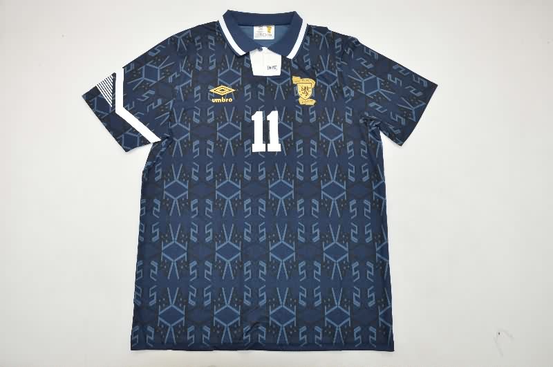 Thailand Quality(AAA) 1991/94 Scotland Home Retro Soccer Jersey