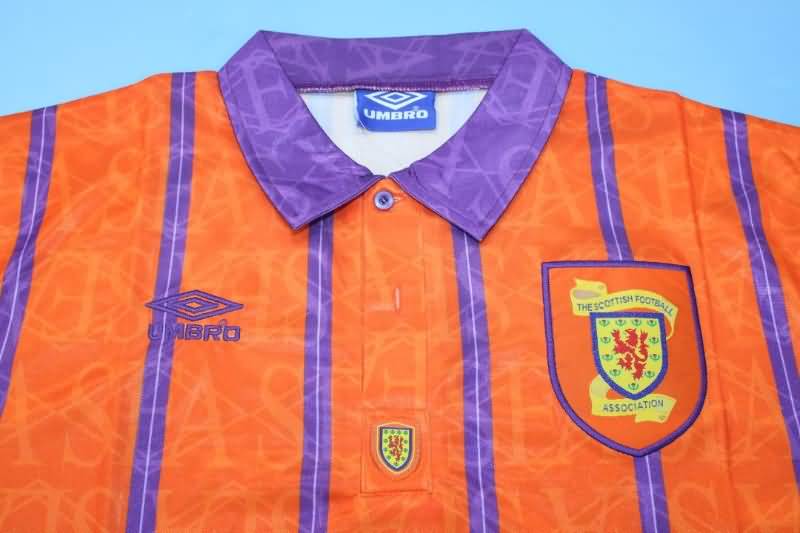 Thailand Quality(AAA) 1993/94 Scotland Away Retro Soccer Jersey