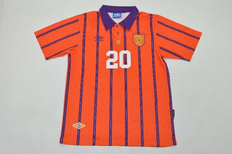 Thailand Quality(AAA) 1993/94 Scotland Away Retro Soccer Jersey