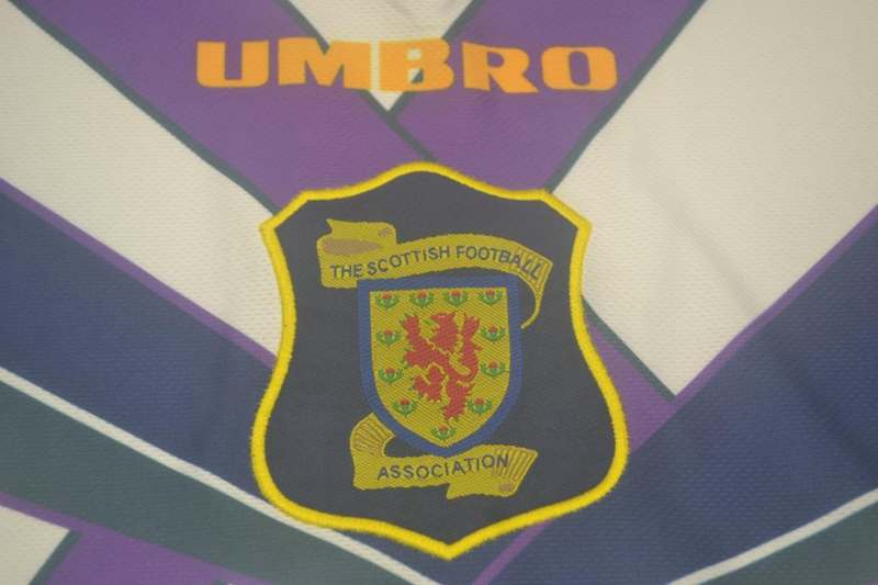 Thailand Quality(AAA) 1994/96 Scotland Away Retro Soccer Jersey