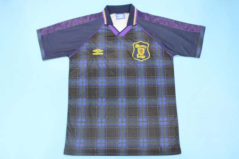 Thailand Quality(AAA) 1994/96 Scotland Home Retro Soccer Jersey