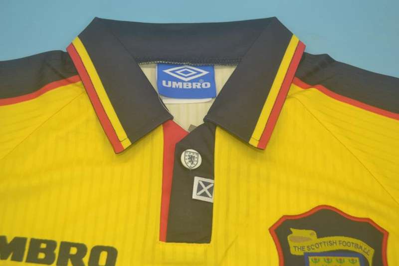 Thailand Quality(AAA) 1996/98 Scotland Away Retro Soccer Jersey