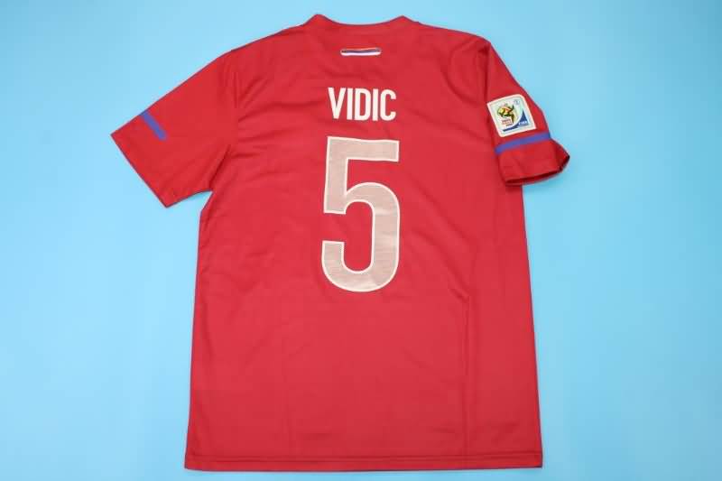 Thailand Quality(AAA) 2010 Serbia Home Retro Soccer Jersey