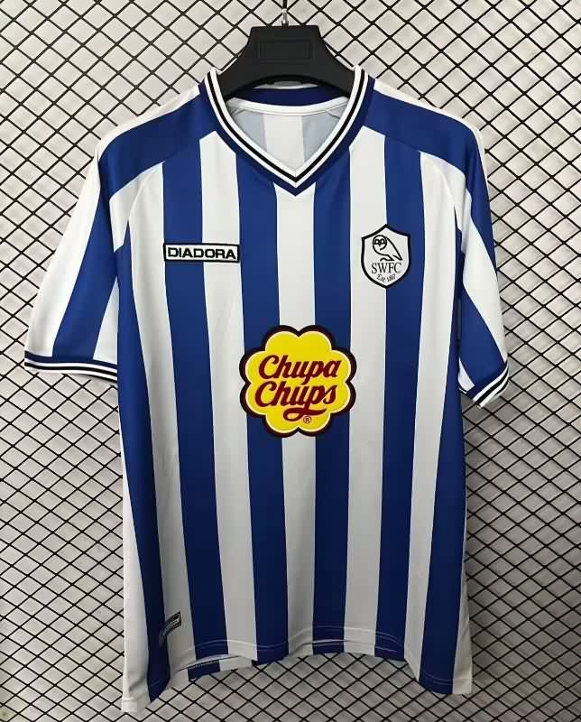 Thailand Quality(AAA) 2001/03 Sheffield Wednesday Home Retro Soccer Jersey Thailand Quality(AAA) 2001/03 Sheffield Wednesday Home Retro Soccer Jersey