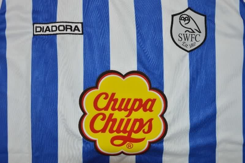 Thailand Quality(AAA) 2001/03 Sheffield Wednesday Home Retro Soccer Jersey