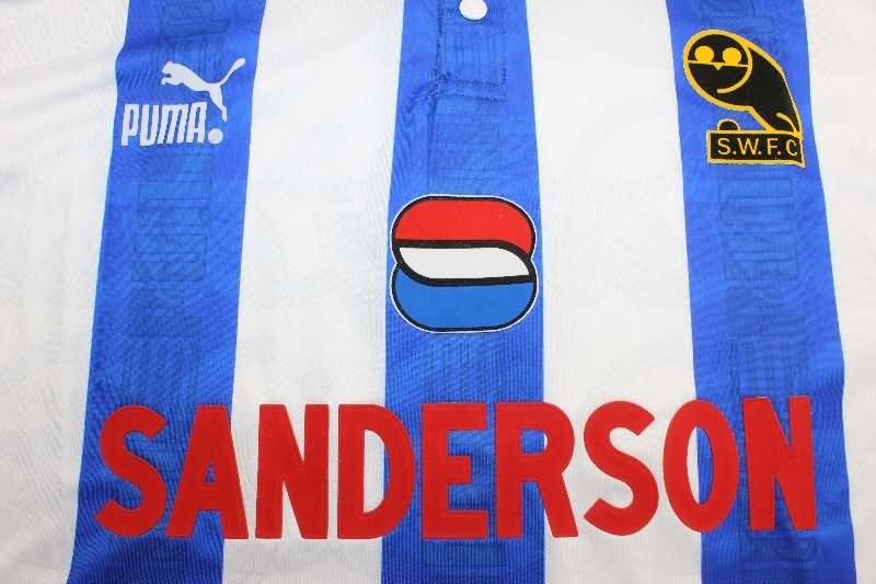 Thailand Quality(AAA) 1993/95 Sheffield Wednesday Home Retro Soccer Jersey