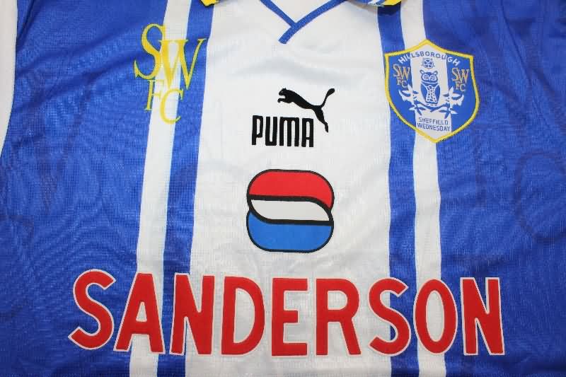 Thailand Quality(AAA) 1995/97 Sheffield Wednesday Home Retro Soccer Jersey