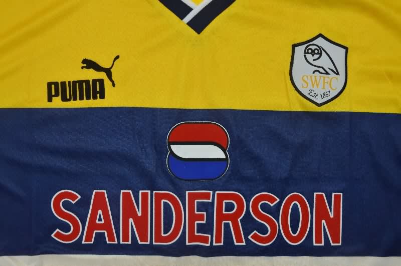 Thailand Quality(AAA) 1999/00 Sheffield Wednesday Away Retro Soccer Jersey
