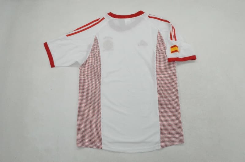 Thailand Quality(AAA) 2002 Spain Away Retro Soccer Jersey