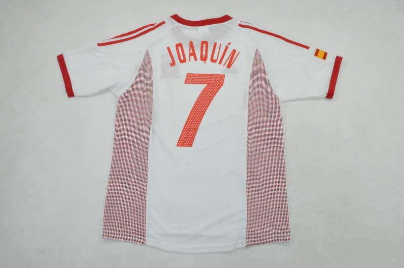 Thailand Quality(AAA) 2002 Spain Away Retro Soccer Jersey