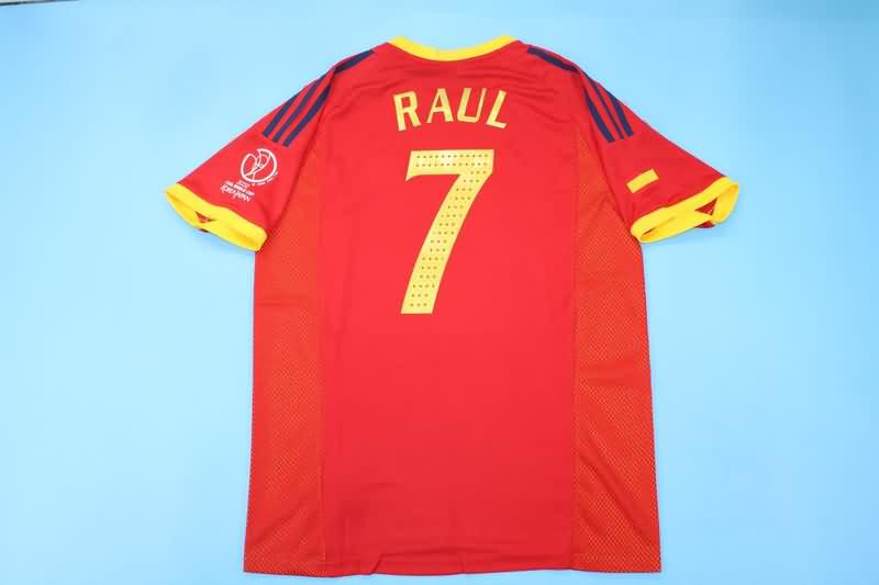 Thailand Quality(AAA) 2002 Spain Home Retro Soccer Jersey