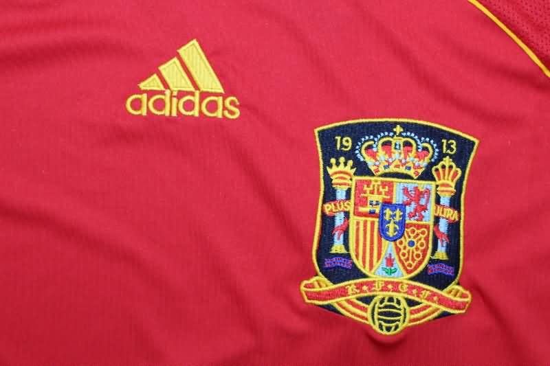 Thailand Quality(AAA) 2008 Spain Home Retro Soccer Jersey