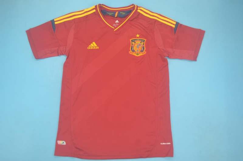 Thailand Quality(AAA) 2012 Spain Home Retro Soccer Jersey
