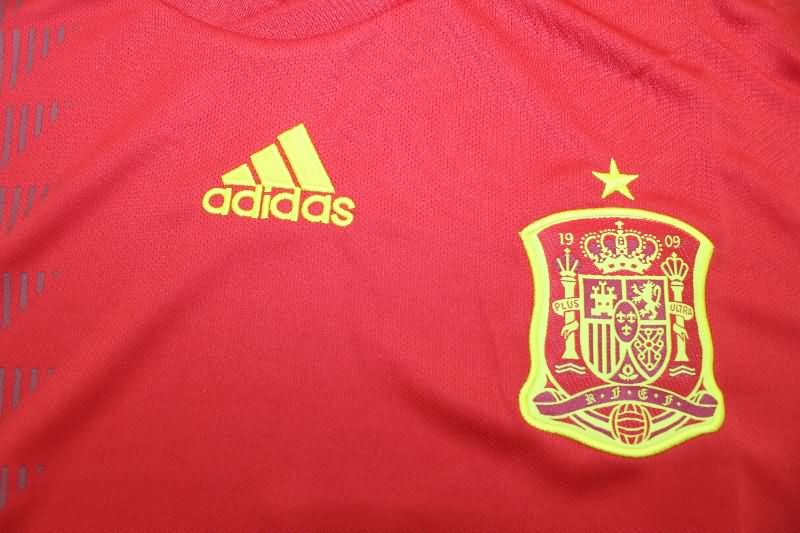 Thailand Quality(AAA) 2018 Spain Home Retro Soccer Jersey