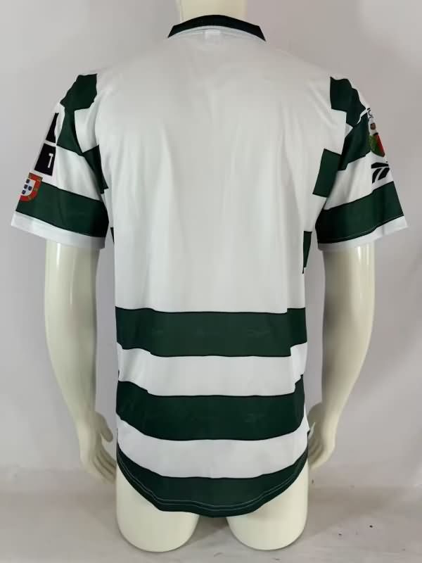 Thailand Quality(AAA) 2000/01 Sporting Lisbon Home Retro Soccer Jersey