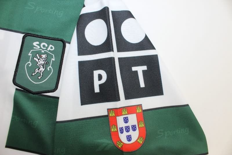 Thailand Quality(AAA) 2000/01 Sporting Lisbon Home Retro Soccer Jersey